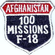 F-18 100 Missions (Afghanistan) Shield