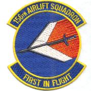 156th Airlift Squadron Patch (Blue)