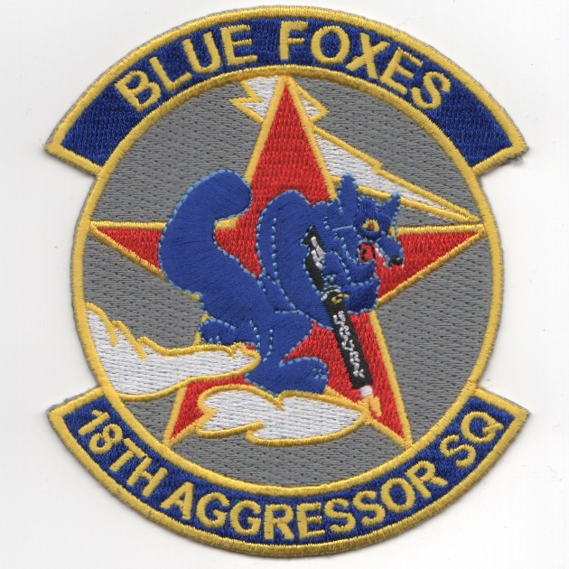 18th Aggressor Squadron Patch ('Blue Foxes')