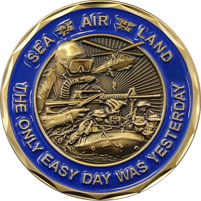 (2421) US NAVY SEALS (Bronze-Blue/F)