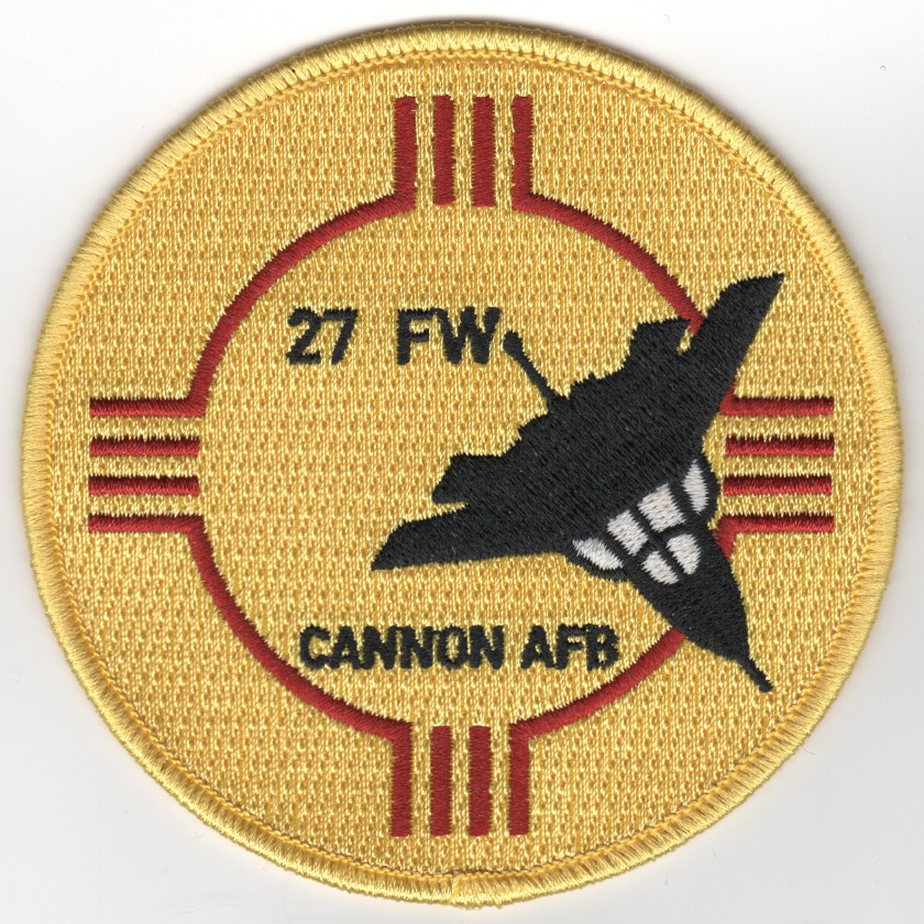 27FW/F-111 Cannon AFB Patch (Yellow)
