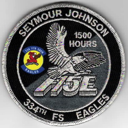 334FS F-15E 1500 Hours 'Tinsel' Patch (Black)