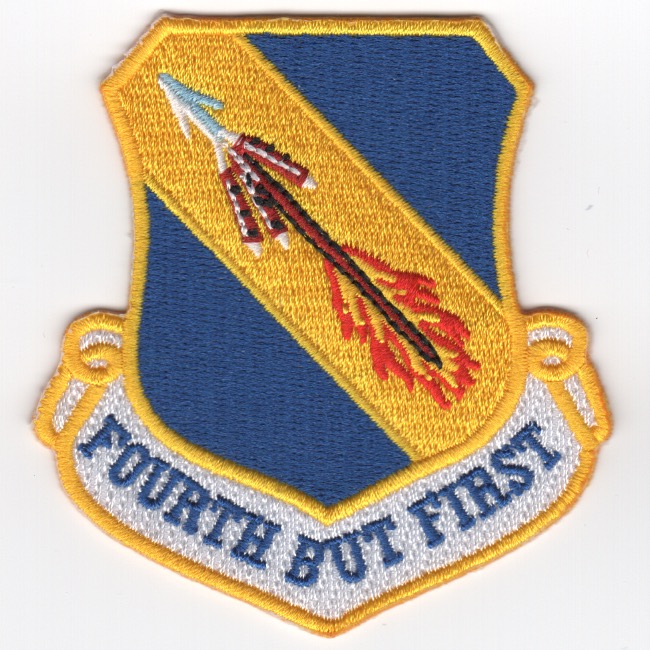 4th Fighter Wing Crest (Red Arrow/No V)