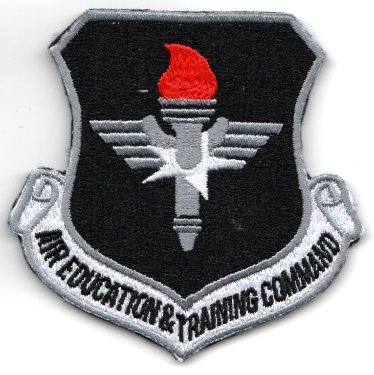50 FTS 'AETC' Crest (Black/Red Flame)