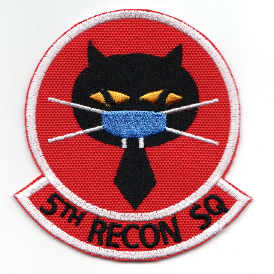 5th Reconnaissance Squadron (Red/Black Letters/Blue Mask)