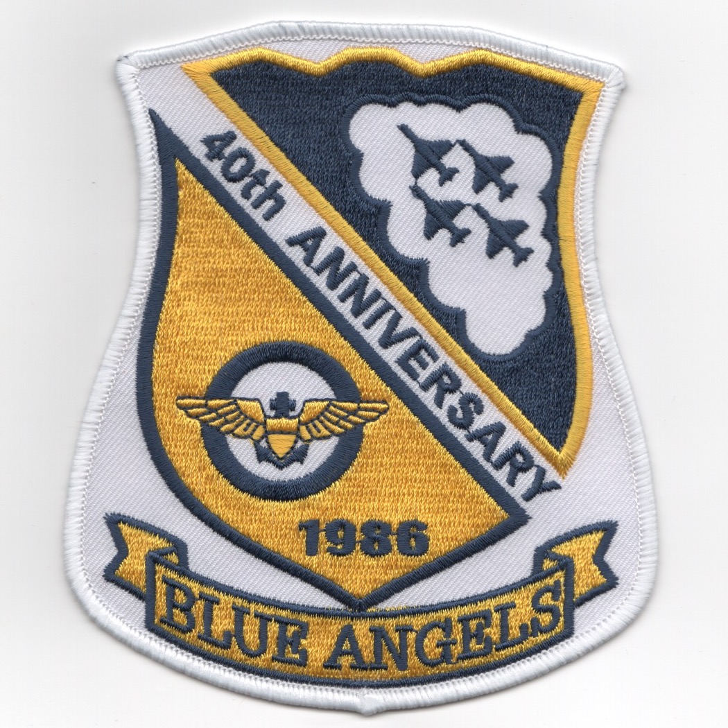 Blue Angels 40th Anniversary Shield