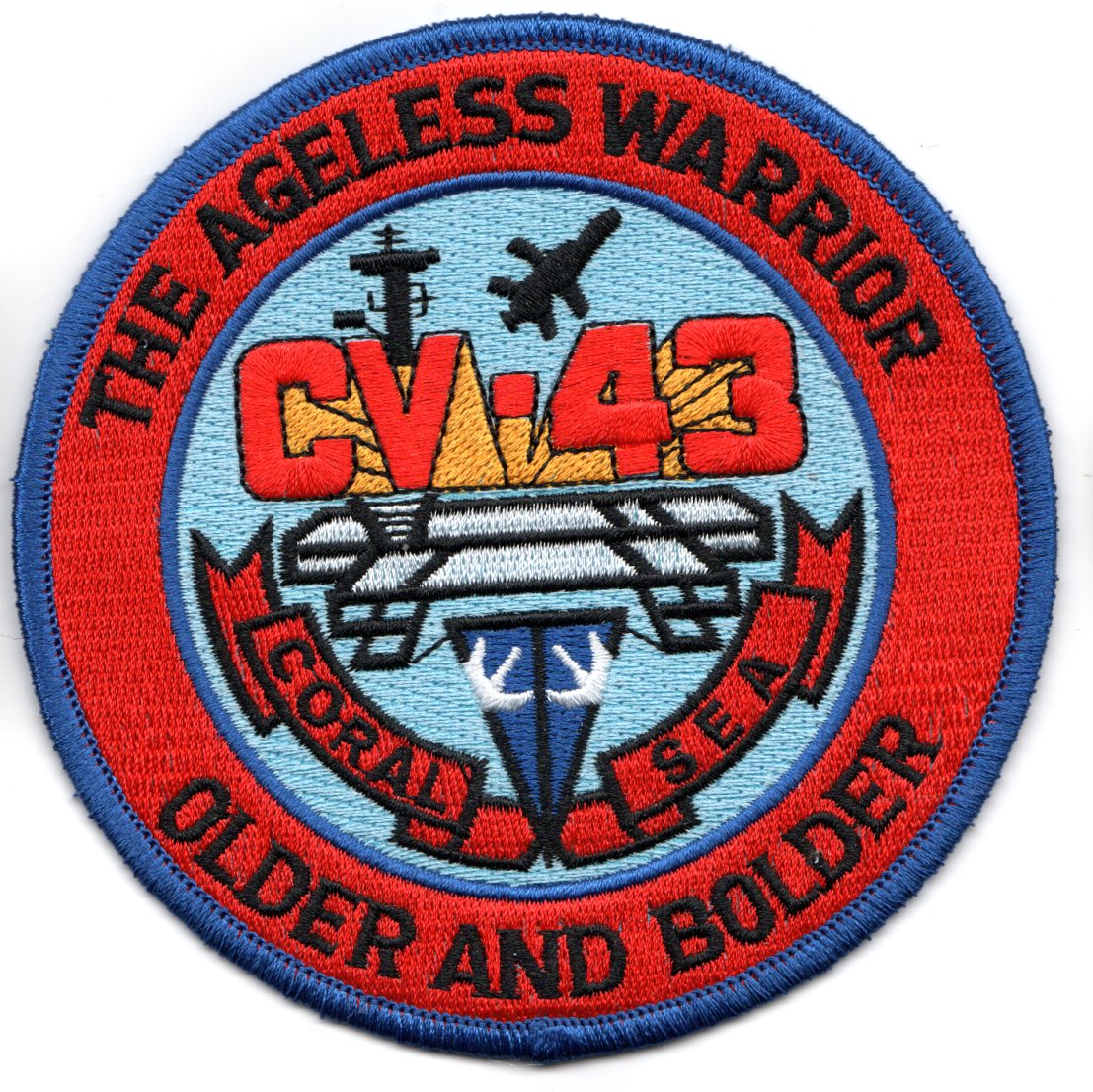 USS Coral Sea (CV-43) Patch (Red)