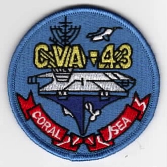 USS Coral Sea (CVA-43) Patch (Blue)