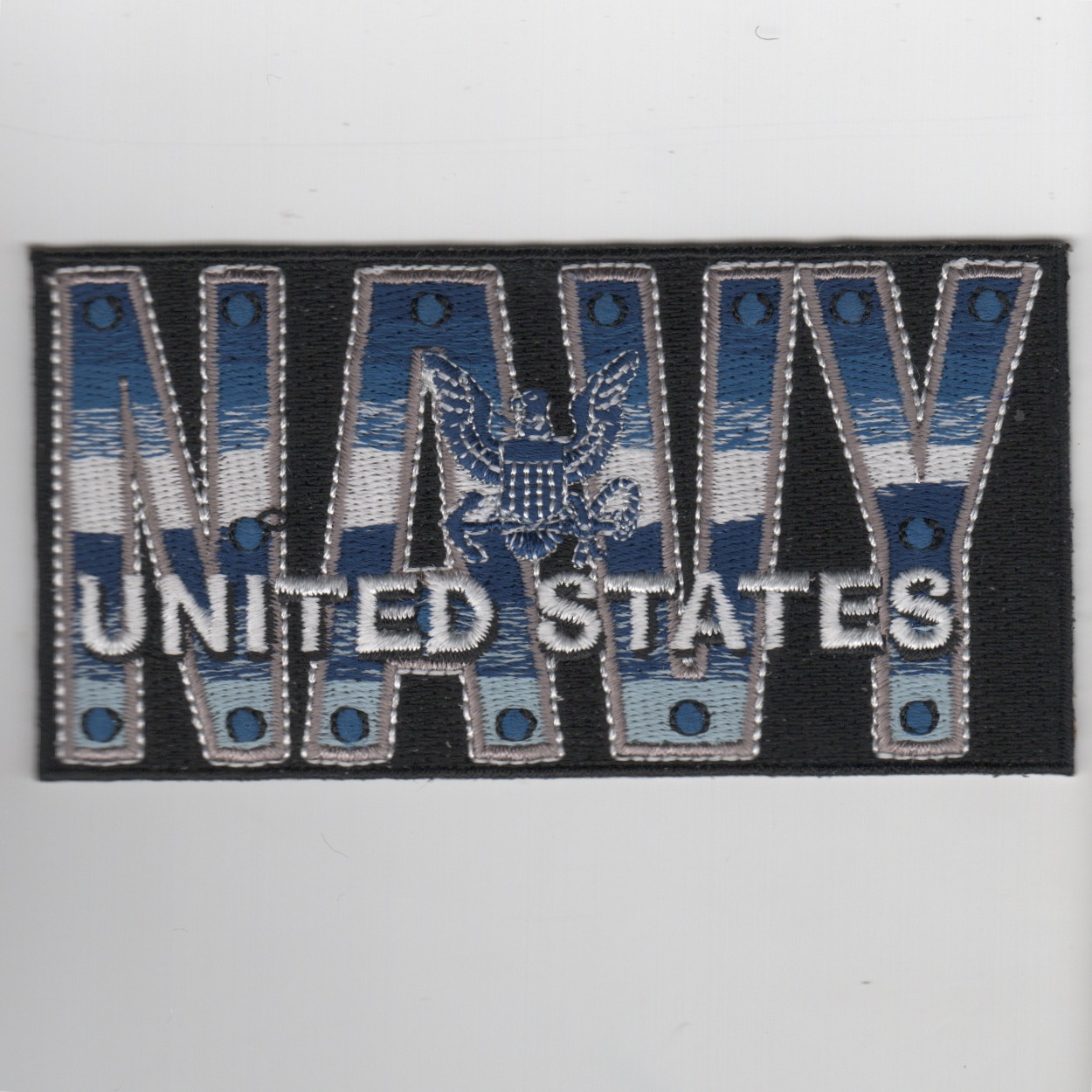 US NAVY (Rect/Black/Blue Letters)