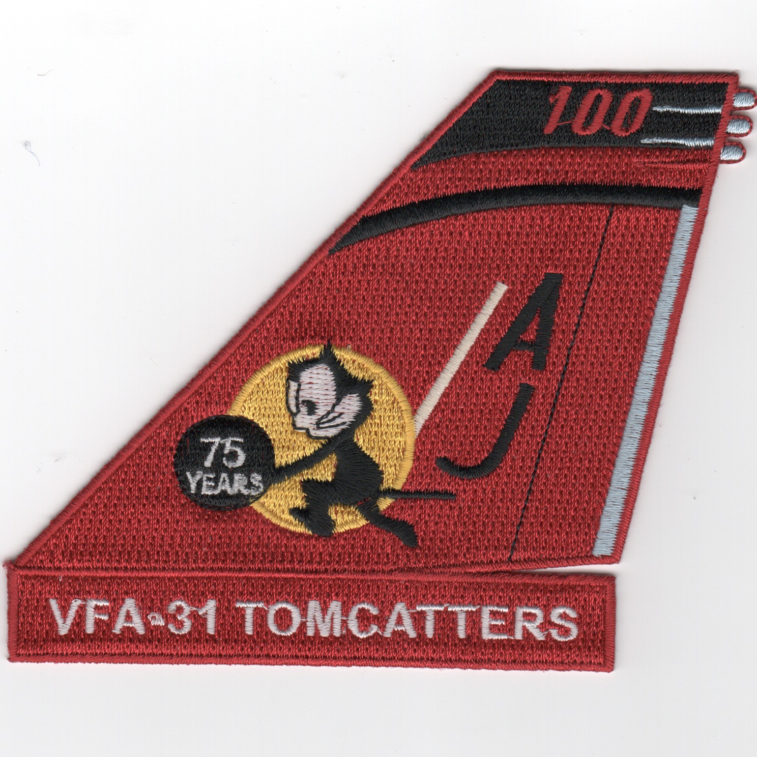 VFA-31 TailFin (Red/100 at Top)