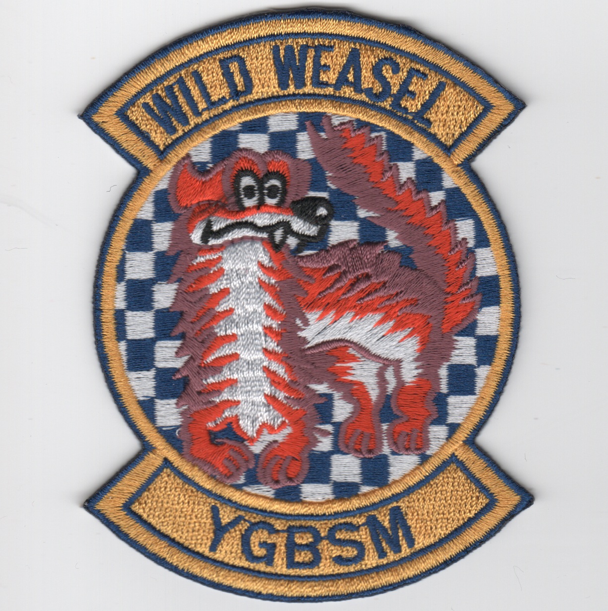 Wild Weasel 'YGBSM' (Blue Checkered/No Velcro)