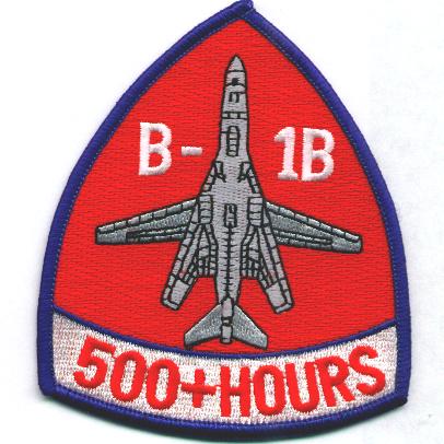 B-1 500 Hours Patch