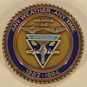 A-6E / VA-36 'ROAD RUNNERS' Coin (Back)