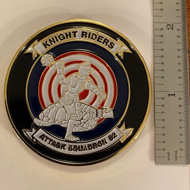 VA-52 KNIGHT RIDERS 'WEIGHT' Coin (Front)