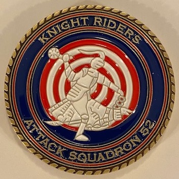 VA-52 'KNIGHT RIDERS' Coin (Front)