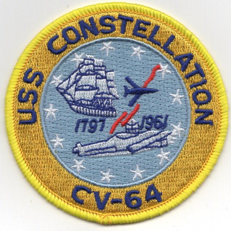 USS Constellation (CV-64) Ship Patch (Large)
