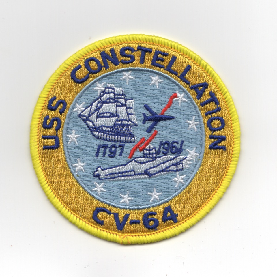 USS Constellation (CV-64) Ship Patch (Small)