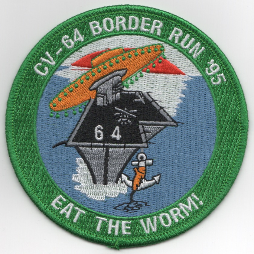 CV-64/CVW-2 1995 'EAT THE WORM' Cruise Patch