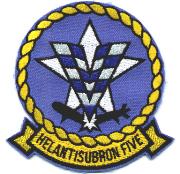 HS-5 Squadron Patch (Small/Blue 'V')
