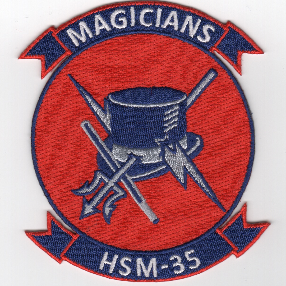HSM-35 'Magicians' Squadron Patch (Red)