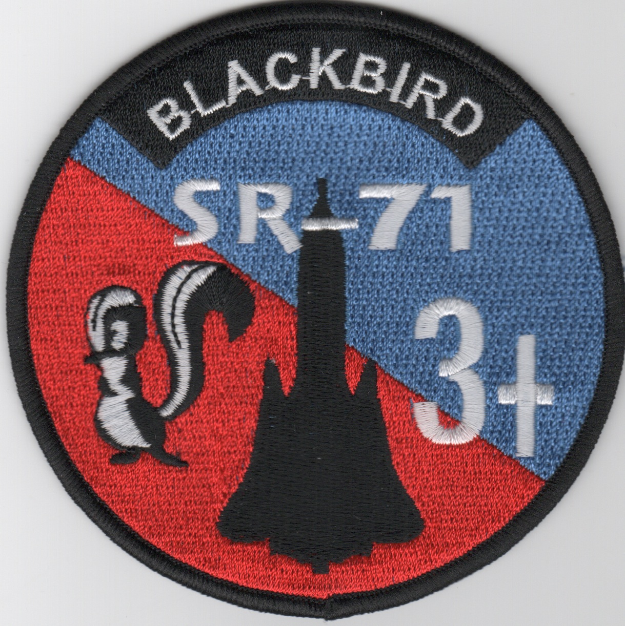 SR-71 '3+' Patch (Round)