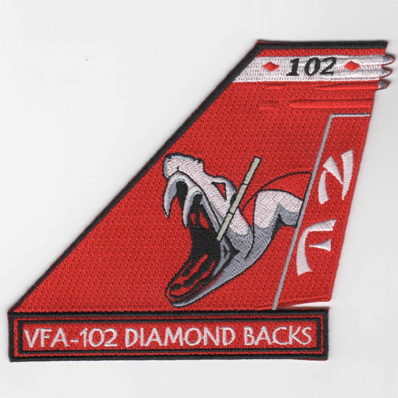 VFA-102 TAILFIN Patch (Snakehead/Red)