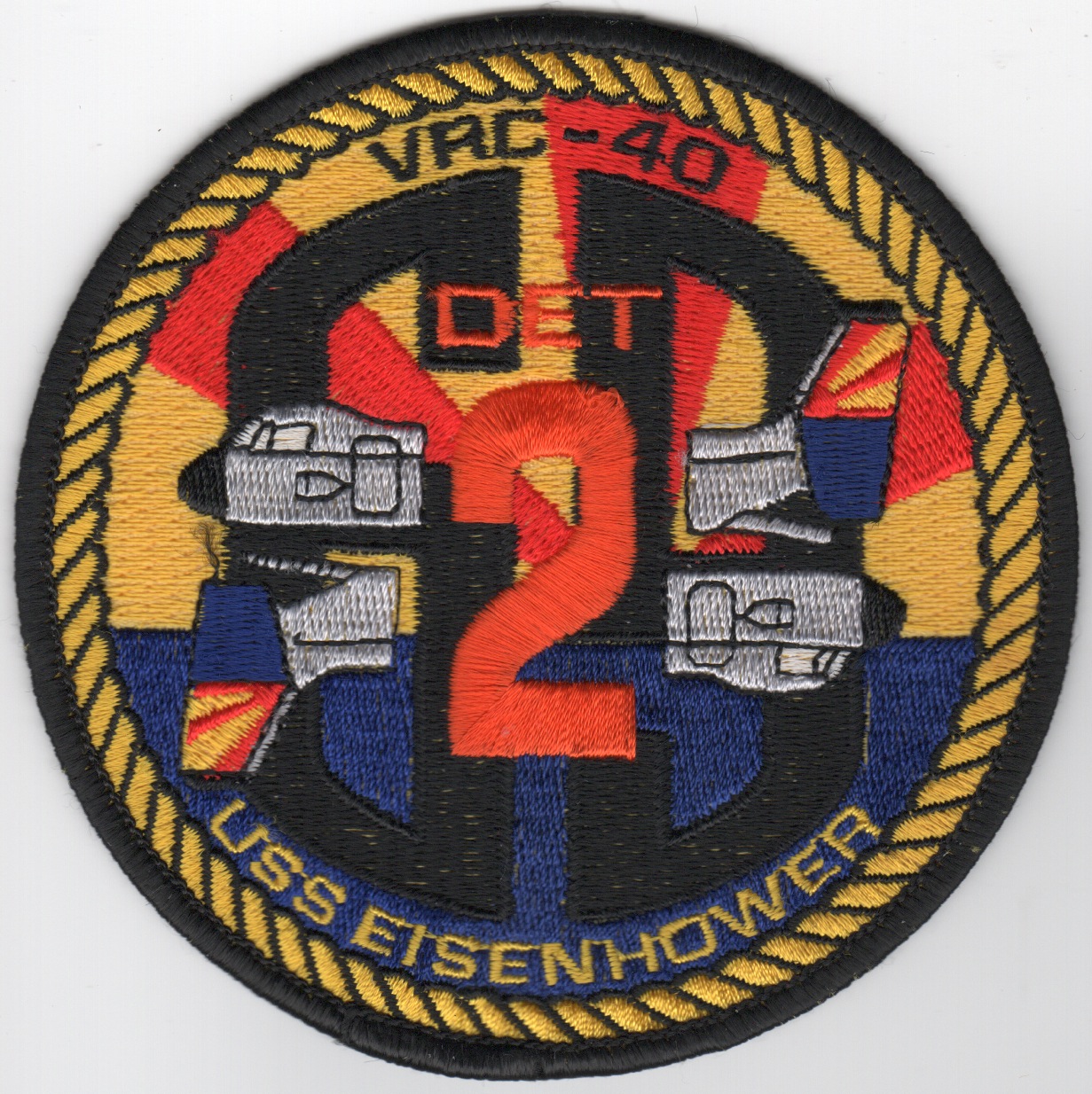 VRC-40 Det-2 (Red/Yellow Rays) Patch