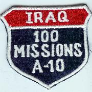 A-10 100 Missions (Iraq) Shield