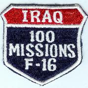 F-16 100 Missions (Iraq) Shield