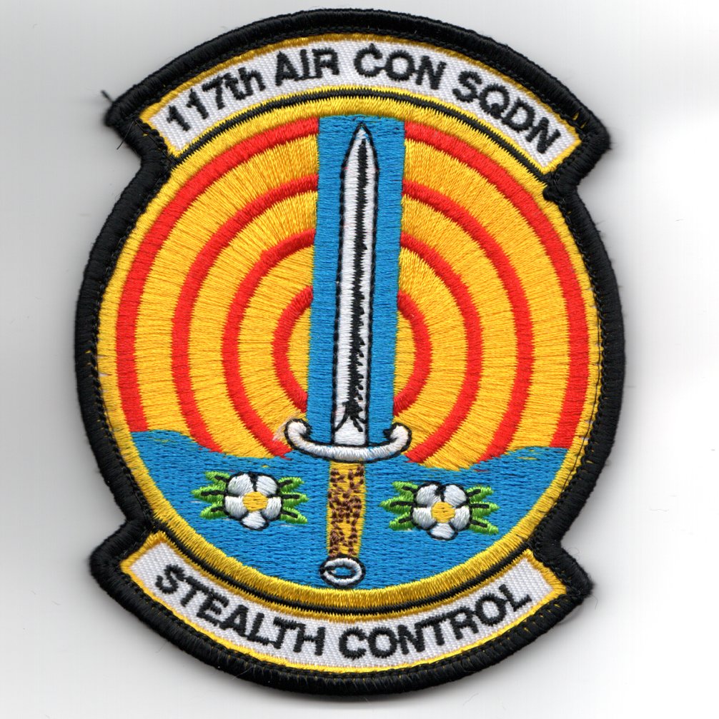 117 ACS 'Stealth Control' Sqdn Patch (Yellow)