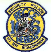 117RW 'Security Police' Patch