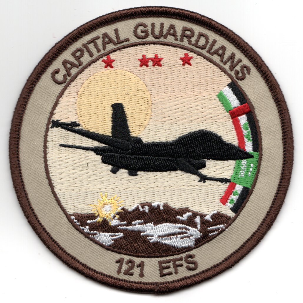 121EFS 'Capital Guardians' (Desert/Black F-16)
