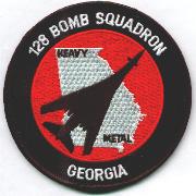 128th Bomb Squadron Patch (Red)