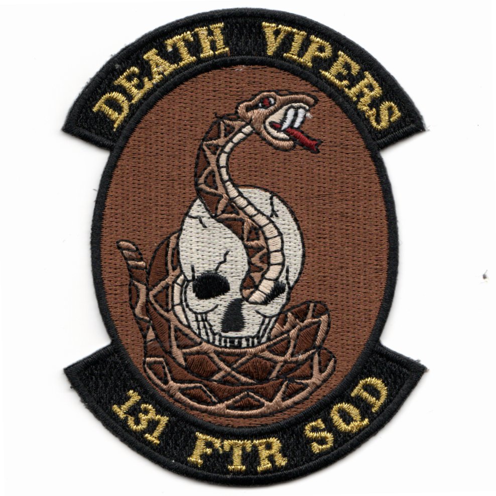 131st Fighter Squadron (Des/Gold Letters)