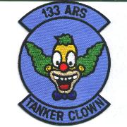 133rd ARS Tanker Clown Patch