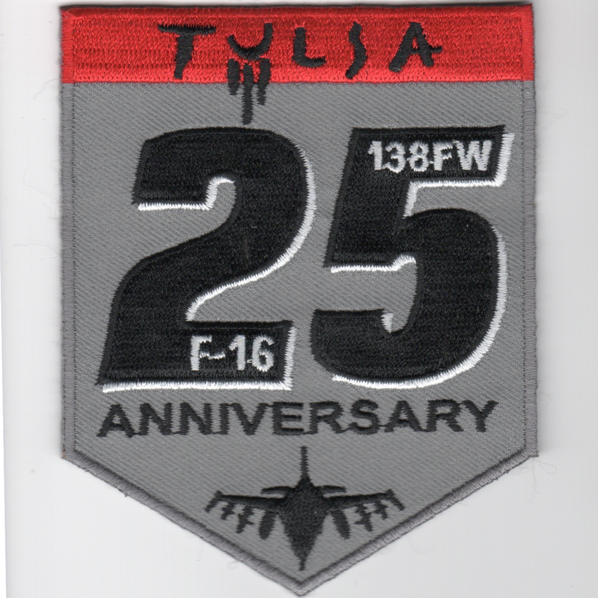 138FW '25th Anniv' Shield (Gray)