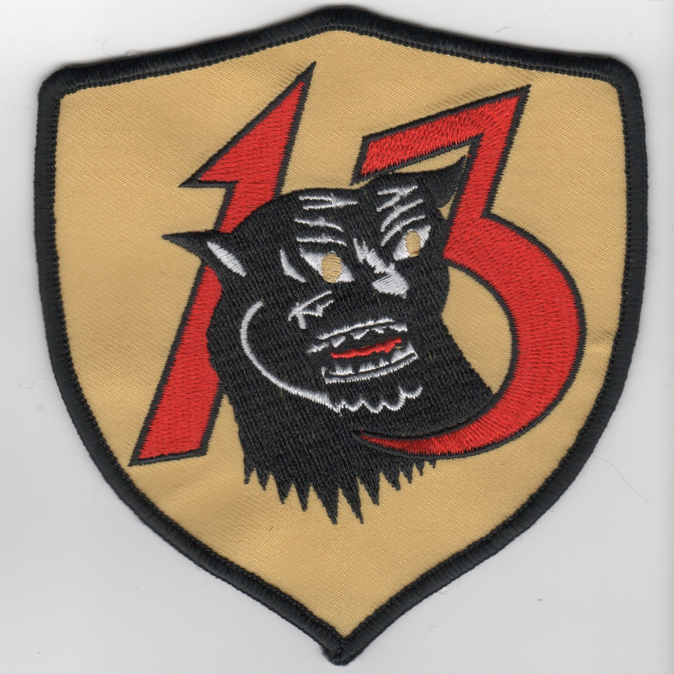 13TFS 'Heritage' Squadron Patch (Yellow/Repro)