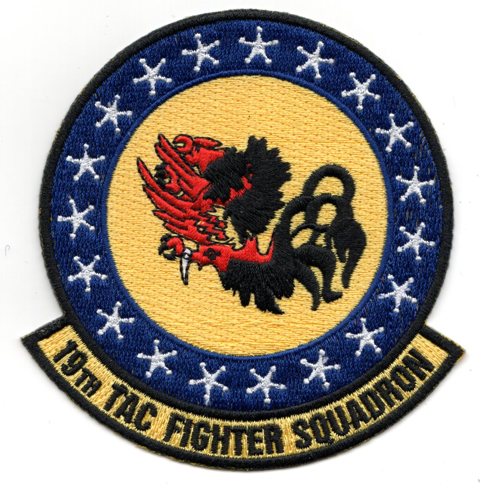 19TFS 'Repro' Squadron Patch (Blue/Yellow)