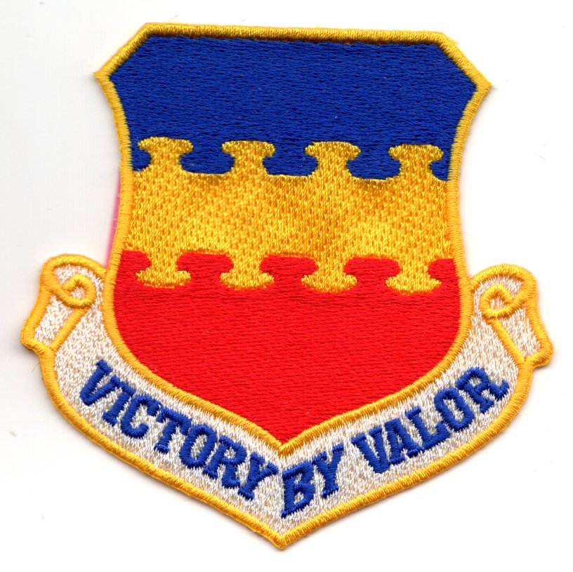 20th FW 'Victory by Valor' Wing Crest (Yellow)