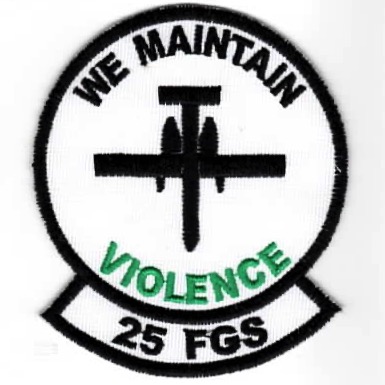 25FGS *MAINTAIN VIOLENCE* (White/K)