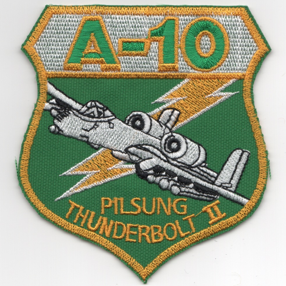 25FS 'A-10 T-BOLT II' Crest (Grn-Ylw/'PILSUNG'/K)