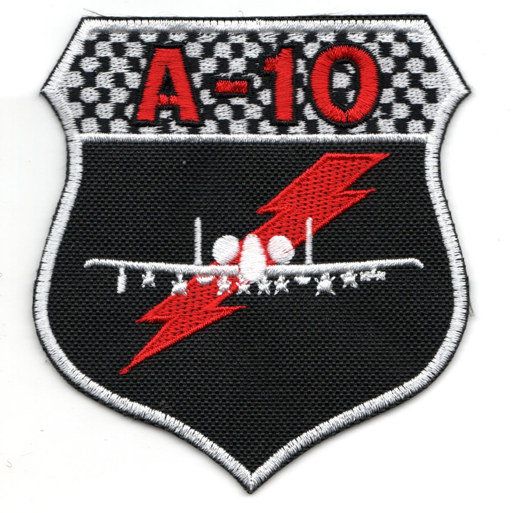 25FS A-10 Crest (Black-White Checkered/K)