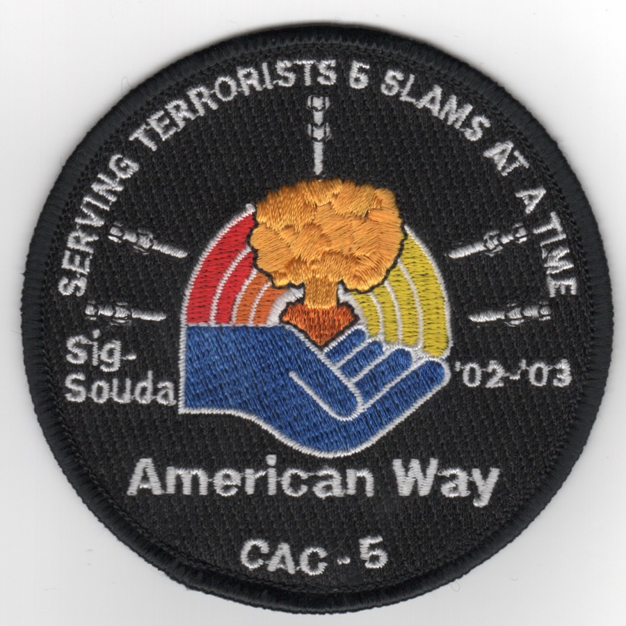 333) CAC-5 'Serving Terrorists' Patch (Black)