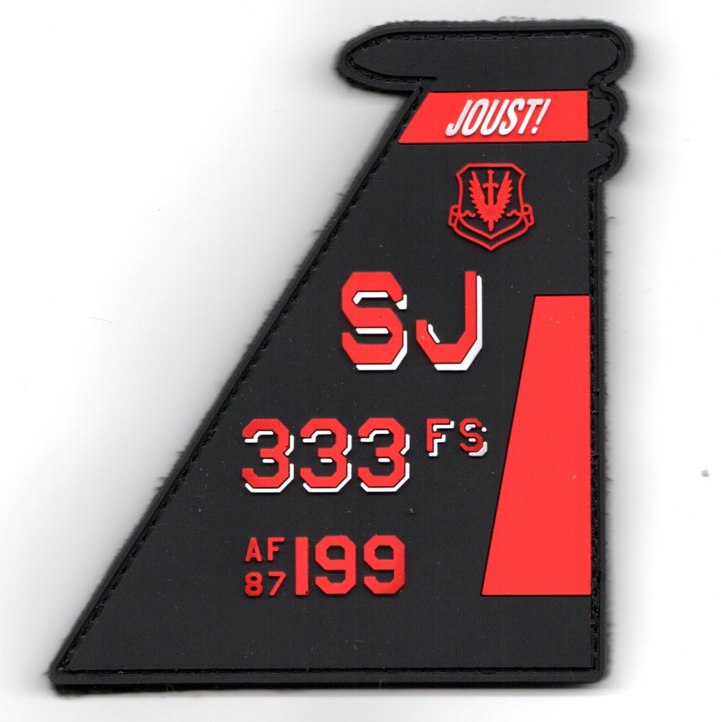 333FS *F-15E TAILFIN* (PVC/Red-Black/V)