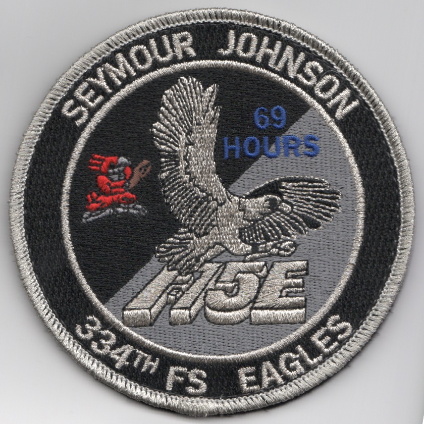 334FS/F-15E '69 Hours' (Black/Silver)
