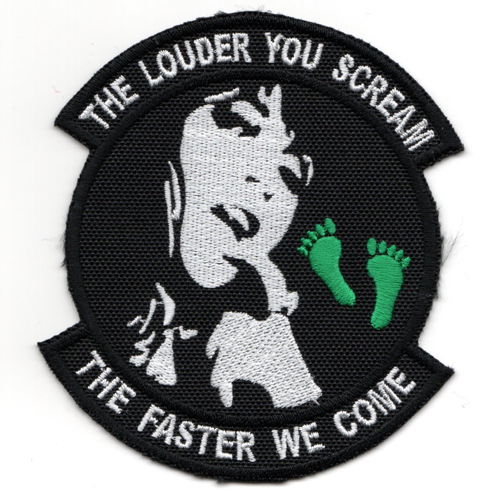 33RS 'LOUDER YOU SCREAM' Patch (Black)