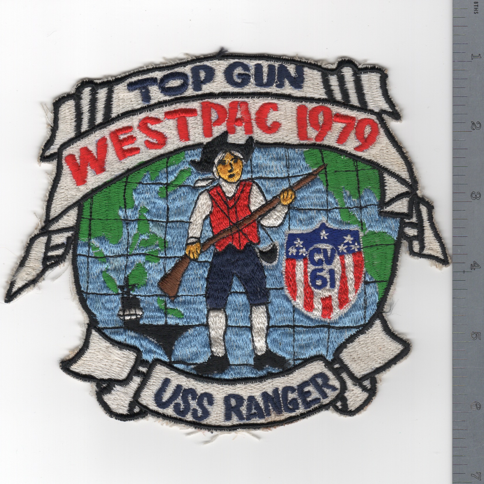 356) CV-61 1979 WestPac Backpatch Cruise Patch