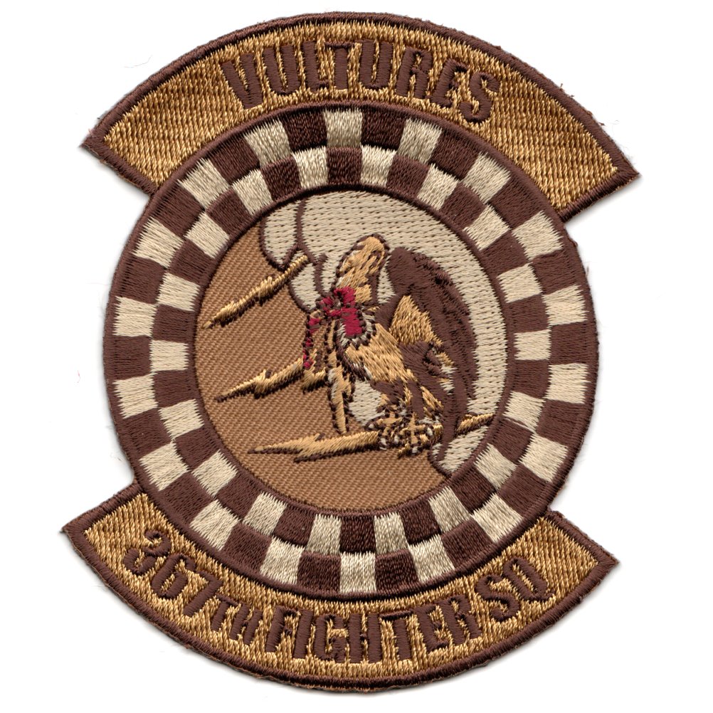 USAF 455th EXPEDITIONARY OPERATIONS GROUP VULGAR VULTURES DESERT ORIG PATCH 