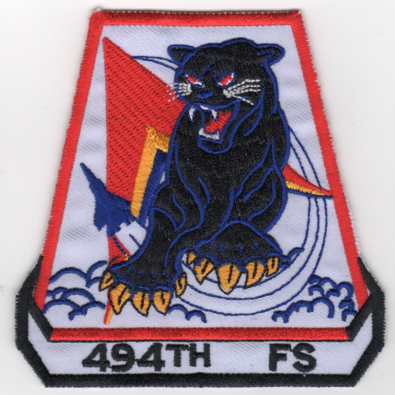 494FS Sqdn Patch (Red-Wht/K)