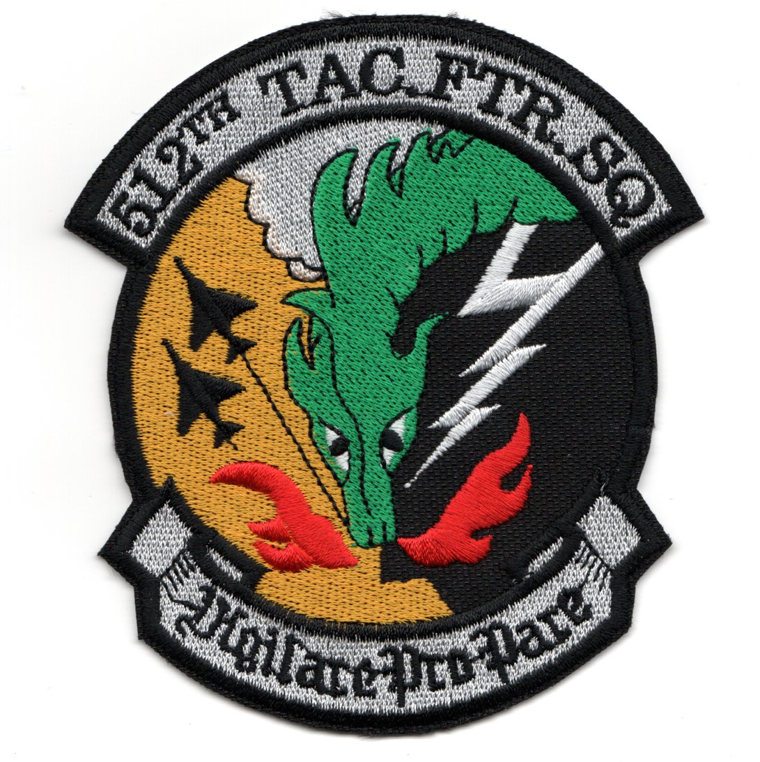 512TFS Squadron Patch (Green Dragon/K)